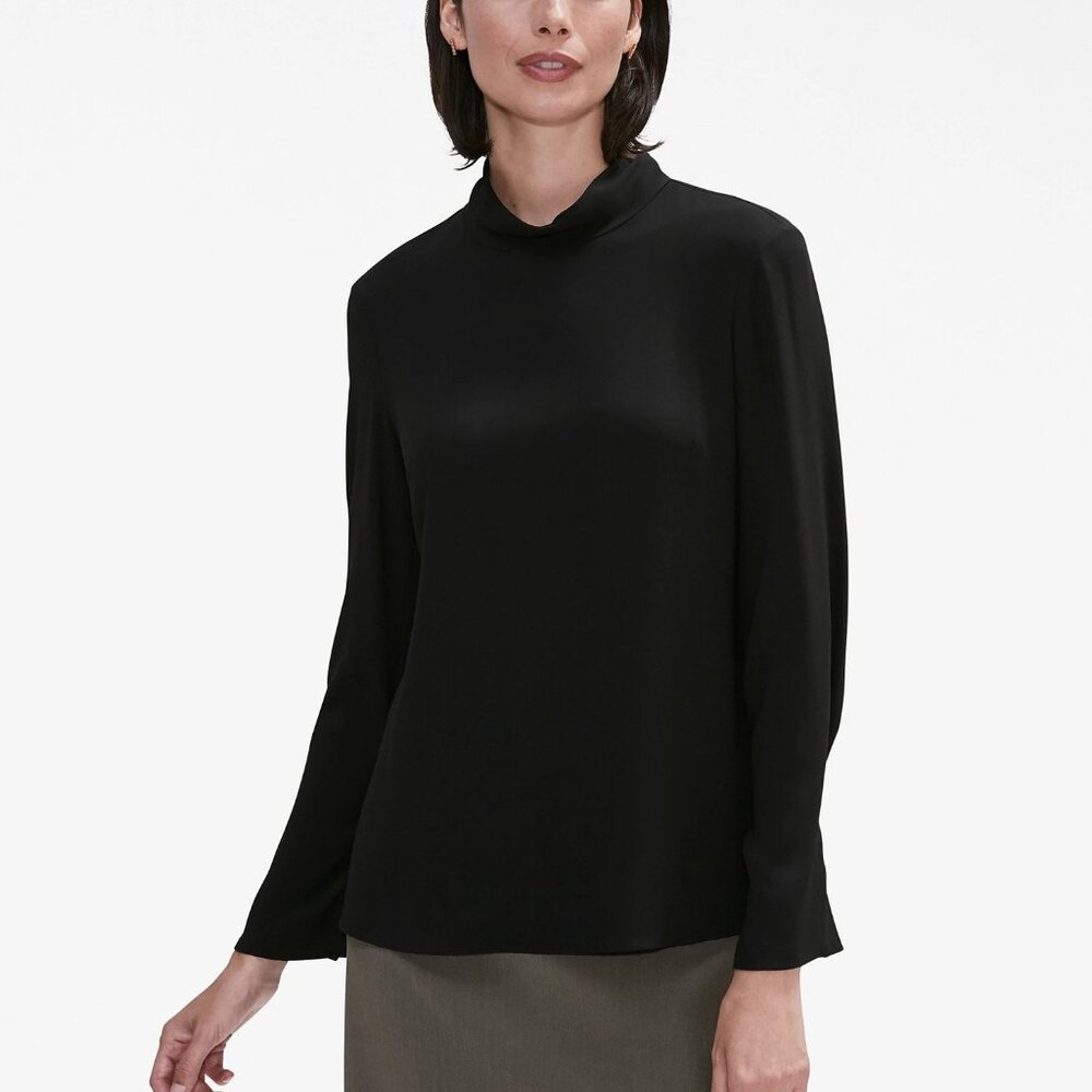 MM LaFleur The Sabrina Mock Neck Top - Picture 2 of 11